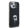 Karl Lagerfeld IML Aquarelle Karl dėklas Apple iPhone 15 juodos spalvos