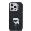 Karl Lagerfeld IML Aquarelle Karl dėklas Apple iPhone 16 Pro juodos spalvos
