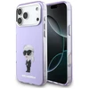 Karl Lagerfeld IML Aquarelle Karl &amp; Choupette &amp; Logo MagSafe Dėklas skirtas Apple iPhone 17 Pro Max violetinės spalvos
