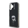 Karl Lagerfeld IML Aquarelle Karl dėklas Apple iPhone 16 juodos spalvos