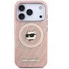 Karl Lagerfeld IML Choupette Head Logo MagSafe - dėklas skirtas Apple iPhone 17 Pro Max pink