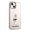 Dėklas Karl Lagerfeld KLHCP14SHNCHTCP IPHONE 14/15 / 13 6.1 "Rožinis / Rožinis HARDCASE IKONIK CHOUPETTE