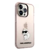 Apple iPhone 14 Pro Max Karl Lagerfeld dėklas Ikonik Choupette (KLHCP14XHNCHTCP) rožinės spalvos