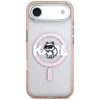 Karl Lagerfeld IML Choupette Sketch Logo MagSafe dėklas Apple iPhone Air rožinės spalvos