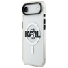 Karl Lagerfeld IML Choupette Sketch Logo MagSafe dėklas skirtas Apple iPhone Air Clear