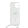 Apple iPhone 13 / 14 / 15 Karl Lagerfeld dėklas silikoninis Choupette Head MagSafe (KLHMP15SHCKHNT) skaidrus