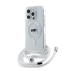 Apple iPhone 15 Pro Max Karl Lagerfeld dėklas Silicone Choupette Head MagSafe (KLHMP15XHCKHNT) skaidrus