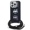 Karl Lagerfeld IML Crossbody K&CH Heads dėklas skirtas Apple iPhone 16 Pro Juodas