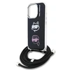Karl Lagerfeld IML Crossbody K&CH Heads dėklas skirtas Apple iPhone 16 Pro Juodas