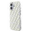 Karl Lagerfeld IML Electroplated Repeated Logo Apple iPhone 16 dėklas telefonui aukso spalvos