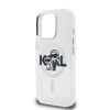 Karl Lagerfeld IML Glitter Karl and Choupette Sketch MagSafe dėklas Apple iPhone 16 Pro skaidrus