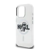 Karl Lagerfeld IML Glitter Karl and Choupette Sketch MagSafe dėklas Apple iPhone 15 Pro skaidrus