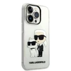 Apple iPhone 14 Pro Karl Lagerfeld dėklas IML GLIT NFT Karl&amp;Choupette (KLHCP14LHNKCTGT) skaidrus
