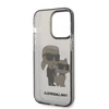 Apple iPhone 14 Pro Karl Lagerfeld dėklas IML GLIT NFT Karl&amp;Choupette (KLHCP14LHNKCTGK) juodos spalvos