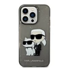 Apple iPhone 14 Pro Karl Lagerfeld dėklas IML GLIT NFT Karl&amp;Choupette (KLHCP14LHNKCTGK) juodos spalvos