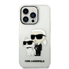 Apple iPhone 14 Pro Karl Lagerfeld dėklas IML GLIT NFT Karl&amp;Choupette (KLHCP14LHNKCTGT) skaidrus