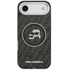 Dėklas Karl Lagerfeld IML Glitter Karl & Choupette Heads Logo MagSafe skirtas Apple iPhone Air juodos spalvos