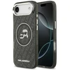 Dėklas Karl Lagerfeld IML Glitter Karl & Choupette Heads Logo MagSafe skirtas Apple iPhone Air juodos spalvos