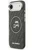 Dėklas Karl Lagerfeld IML Glitter Karl & Choupette Heads Logo MagSafe skirtas Apple iPhone Air juodos spalvos