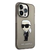 Apple iPhone 14 Pro Karl Lagerfeld dėklas Ikonik Karl Lagerfeld (KLHCP14LHNIKTCK) juodos spalvos