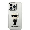 Apple iPhone 14 Pro Max Karl Lagerfeld dėklas Ikonik Karl Lagerfeld (KLHCP14XHNIKTCT) skaidrus