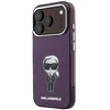 Dėklas Karl Lagerfeld IML Ikonik Sketch Print MagSafe do iPhone 18 Pro / 17 Pro bordo spalvos