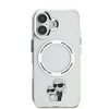 Karl Lagerfeld IML Karl and Choupette MagSafe Apple iPhone 16 dėklas telefonui skaidrus
