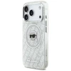 Dėklas Original Pouch Karl Lagerfeld IML Karl Head Logo MagSafe skirtas Apple iPhone 17 Pro pilkos spalvos