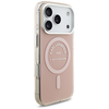 Karl Lagerfeld IML Karl RSG Logo MagSafe dėklas skirtas Apple iPhone 17 Pro rožinės spalvos