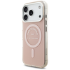 Karl Lagerfeld IML Karl RSG Logo MagSafe dėklas skirtas Apple iPhone 17 Pro rožinės spalvos