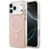 Karl Lagerfeld IML Karl RSG Logo MagSafe dėklas skirtas Apple iPhone 17 Pro Max rožinės spalvos