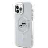 Karl Lagerfeld IML K&CH Heads Metal Frame MagSafe Case for iPhone 12/12 Pro dėklas telefonui skaidrus
