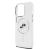 Karl Lagerfeld IML K&amp;CH Heads Metal Frame MagSafe Apple iPhone 14 Pro dėklas telefonui skaidrus