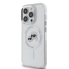 Karl Lagerfeld IML K&amp;CH Heads Metal Frame MagSafe Apple iPhone 14 Pro dėklas telefonui skaidrus