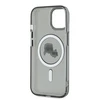 Karl Lagerfeld KLHMP15SHLSKCK Apple iPhone 15 6.1″ juodos spalvos kietas dėklas IML Metal Karl&Choupette Head Ma