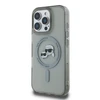 Karl Lagerfeld KLHMP16LHLSKCK Apple iPhone 16 Pro 6.3″ juodos spalvos kietas dėklas IML Metal Karl&Choupette Head