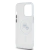 Karl Lagerfeld IML K&amp;CH Heads Metal Frame MagSafe dėklas telefonui Apple iPhone 15 Pro Max skaidrus