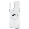 Karl Lagerfeld IML K&CH Heads Metal Frame MagSafe Case for iPhone 12/12 Pro dėklas telefonui skaidrus