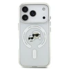 Karl Lagerfeld IML K&CH Heads Metal Frame MagSafe dėklas skirtas Apple iPhone 17 Pro skaidrus