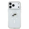 Karl Lagerfeld IML K&CH Heads Metal Frame MagSafe dėklas skirtas Apple iPhone 17 Pro Max skaidrus