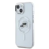 Karl Lagerfeld KLHMP14SHLSKCH Apple iPhone 14 6.1" dėklas telefonui baltos spalvos IML Metal Karl&Choupette Head MagSafe