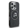 Karl Lagerfeld IML K&CH Heads Repeated Logo MagSafe dėklas Apple iPhone 16 Pro Max juodos spalvos