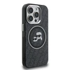 Karl Lagerfeld IML K&CH Heads Repeated Logo MagSafe dėklas Apple iPhone 15 Pro juodos spalvos