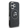 Karl Lagerfeld IML K&CH Heads Repeated Logo MagSafe dėklas Apple iPhone 16 juodos spalvos