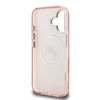 Karl Lagerfeld IML K&CH Heads Repeated Logo MagSafe dėklas Apple iPhone 16 rožinės spalvos