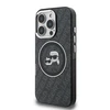 Karl Lagerfeld IML K&CH Heads Repeated Logo MagSafe dėklas Apple iPhone 16 Pro Max juodos spalvos
