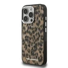 Karl Lagerfeld IML Leopard MagSafe dėklas Apple iPhone 16 Pro rudos spalvos