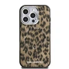 Karl Lagerfeld IML Leopard MagSafe dėklas Apple iPhone 16 Pro Max rudos spalvos