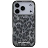 Karl Lagerfeld IML Leopard Pattern MagSafe dėklas skirtas Apple iPhone 17 Pro juodos spalvos
