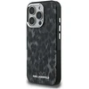 Karl Lagerfeld IML Leopard Modelio MagSafe dėklas iPhone 16 Pro - Juodas